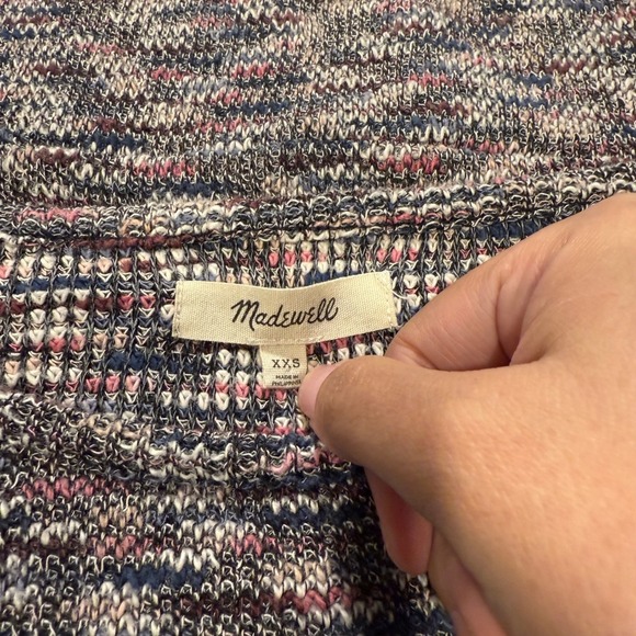 Madewell XXS Sweater Knit Pullover Long Sleeve Colorful Casual Top - Picture 3 of 4